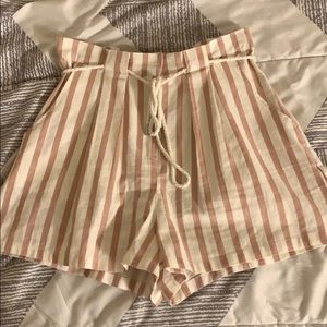 Cute pink stripped dress shorts